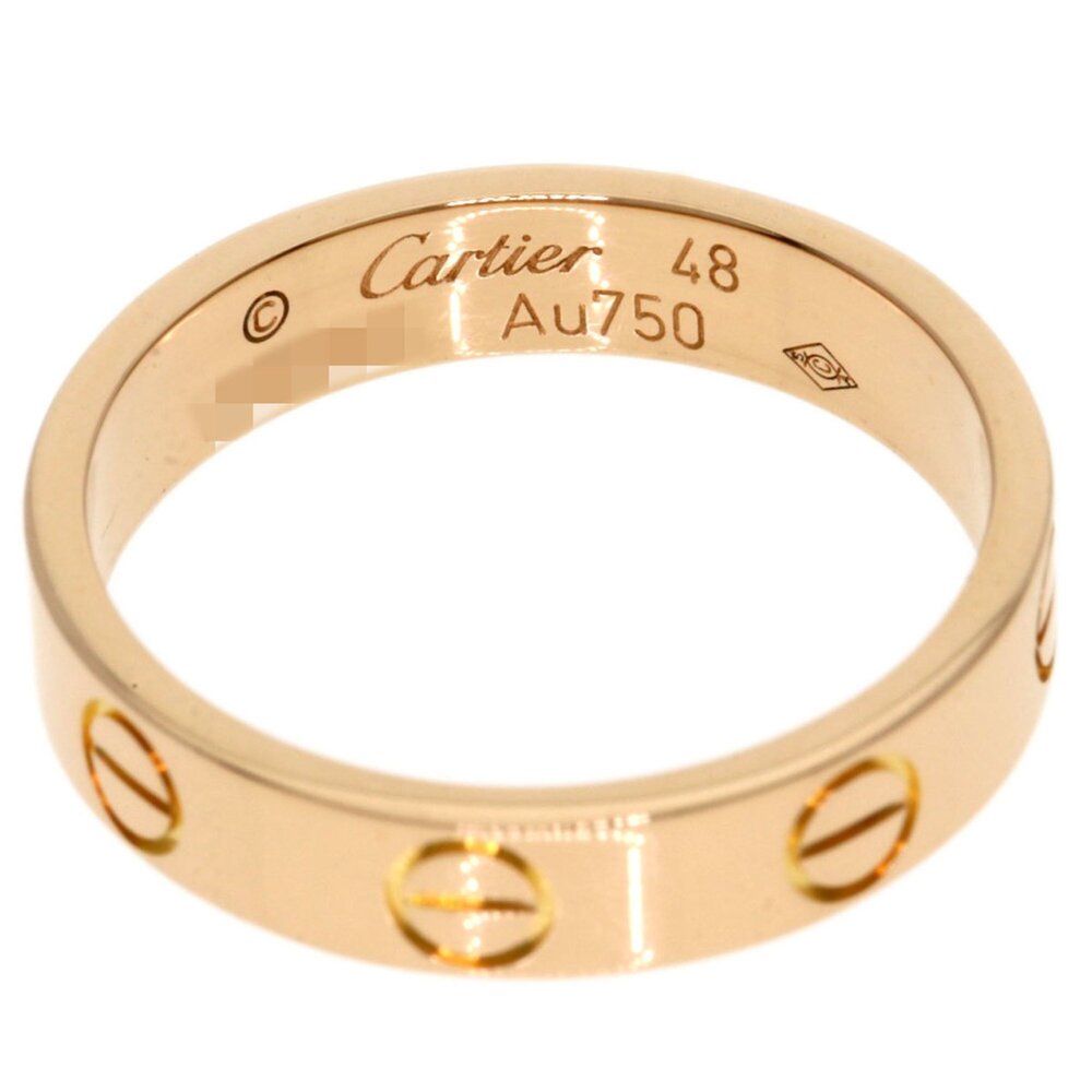 CARTIER 18k Pink Love Ring #48 - Picture 4 of 8